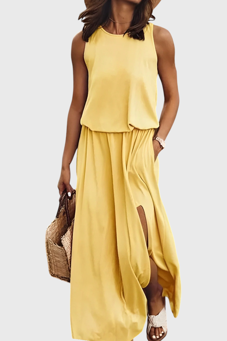 Dianne | Robe Élégante Sans Manches au Style Rétro