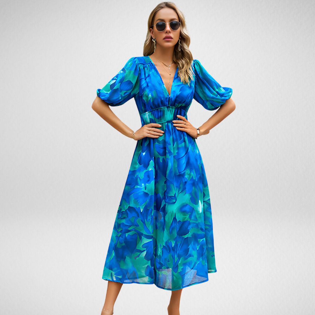 Robe Stella Charmante à Col en V