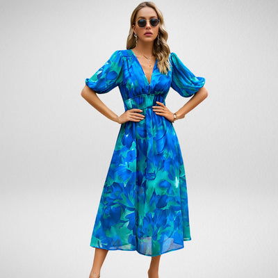 Robe Stella Charmante à Col en V