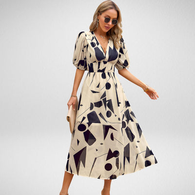 Robe Stella Charmante à Col en V