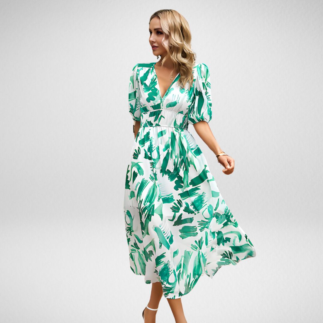 Robe Stella Charmante à Col en V