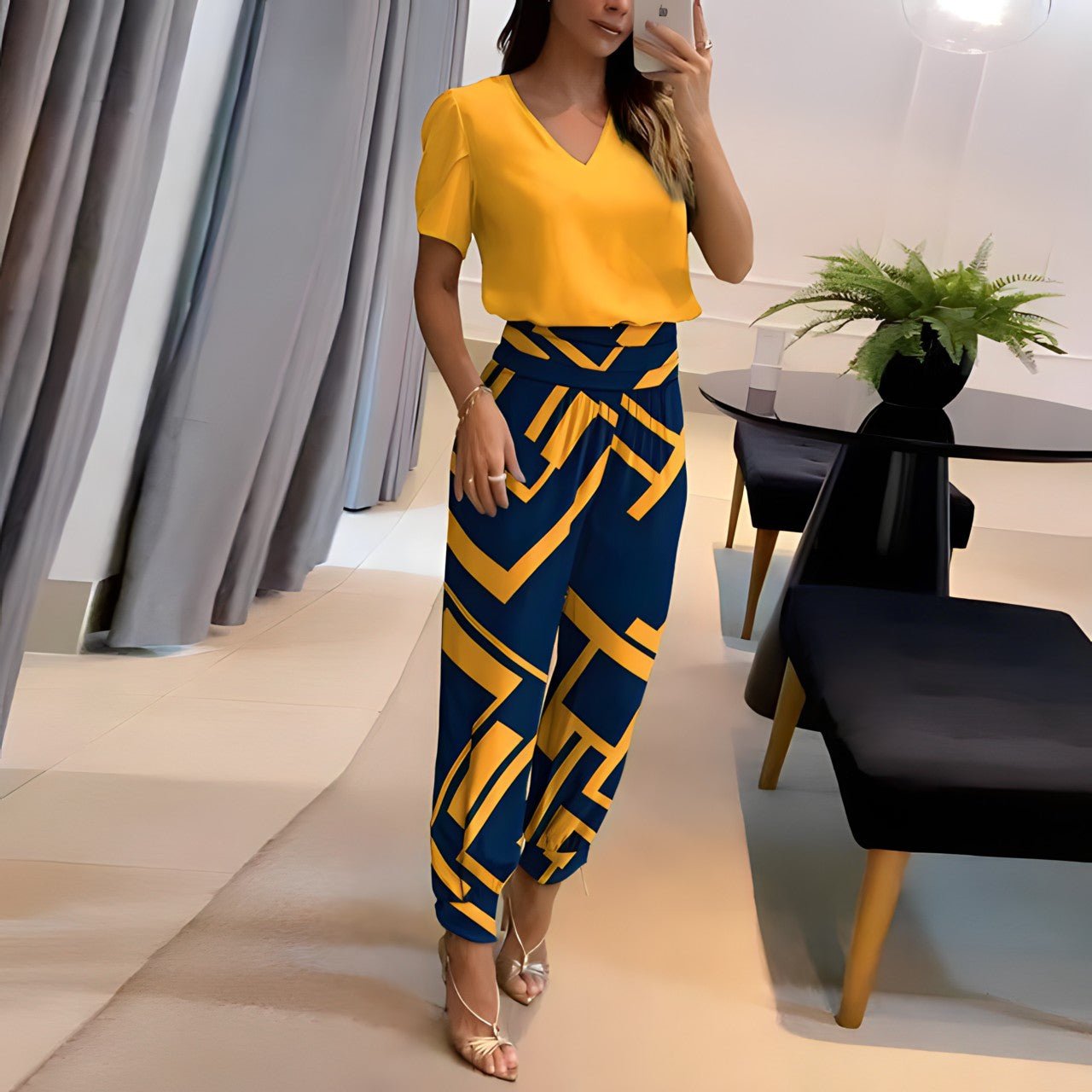 Isabeau™ - Set Chic et Moderne Blouse & Pantalon