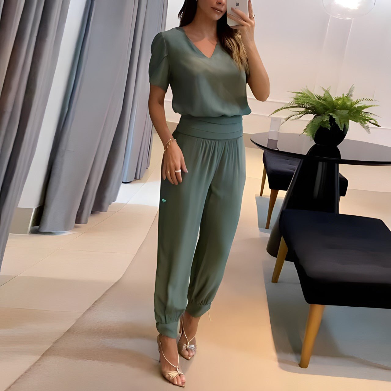 Isabeau™ - Set Chic et Moderne Blouse & Pantalon