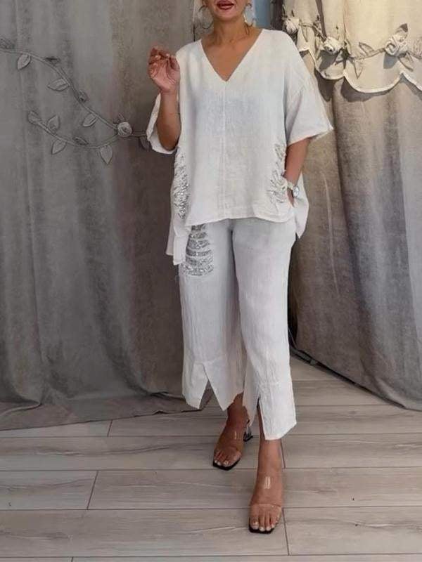 BIANCA  Ensemble en lin