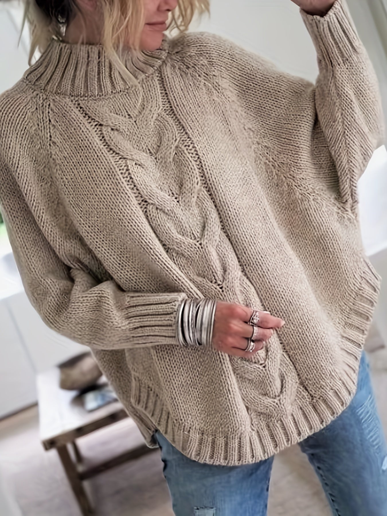 Valentine™ | Pull à Torsades d'inspiration Vintage