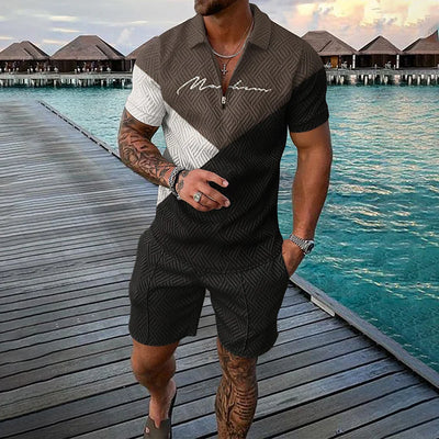 JONAS | Ensemble Polo et Short au Style Avant-Gardiste