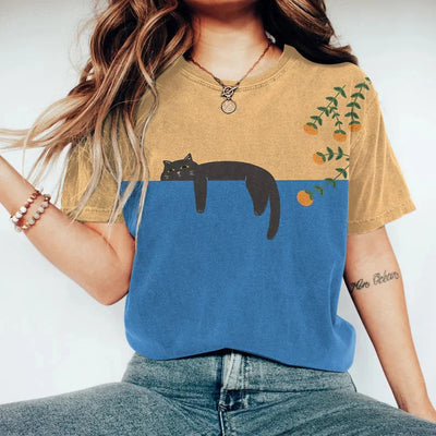 Nitsa – T-shirt print élégant de printemps