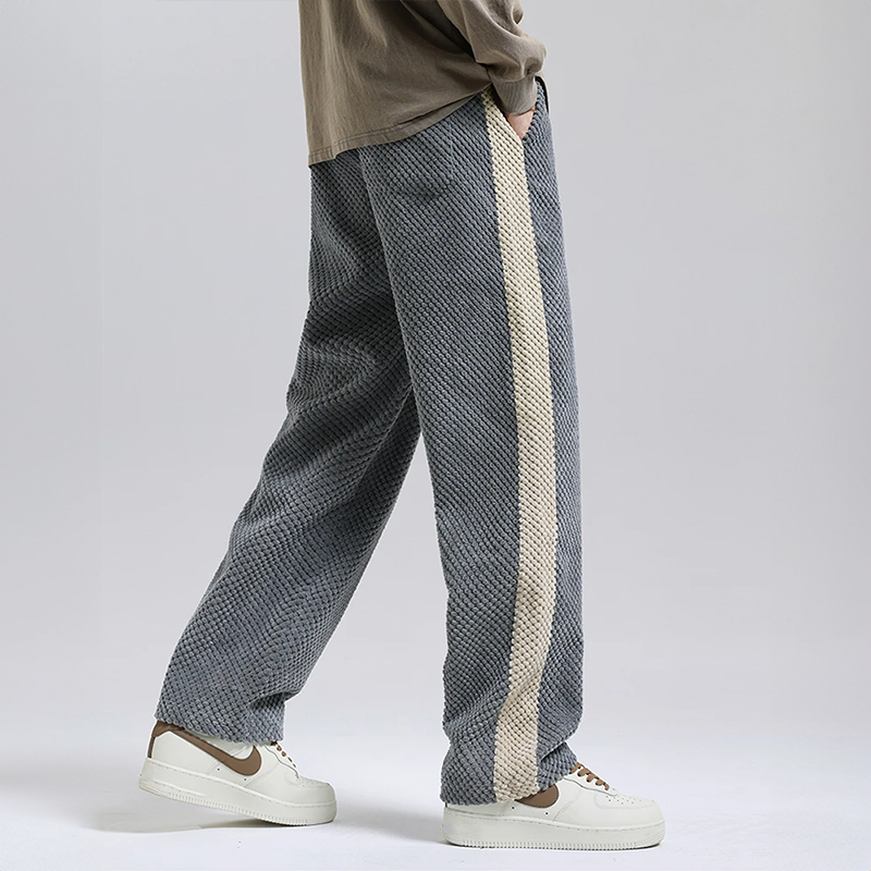 Ravi Lounge – Jogging en velours côtelé gaufré pour hommes