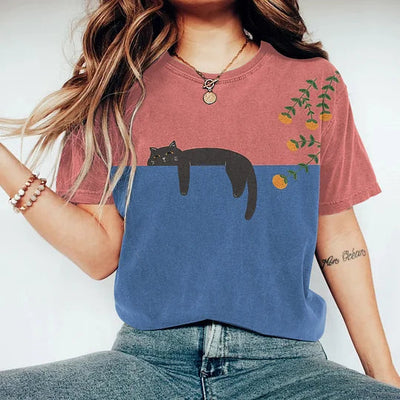 Nitsa – T-shirt print élégant de printemps