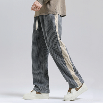 Ravi Lounge – Jogging en velours côtelé gaufré pour hommes