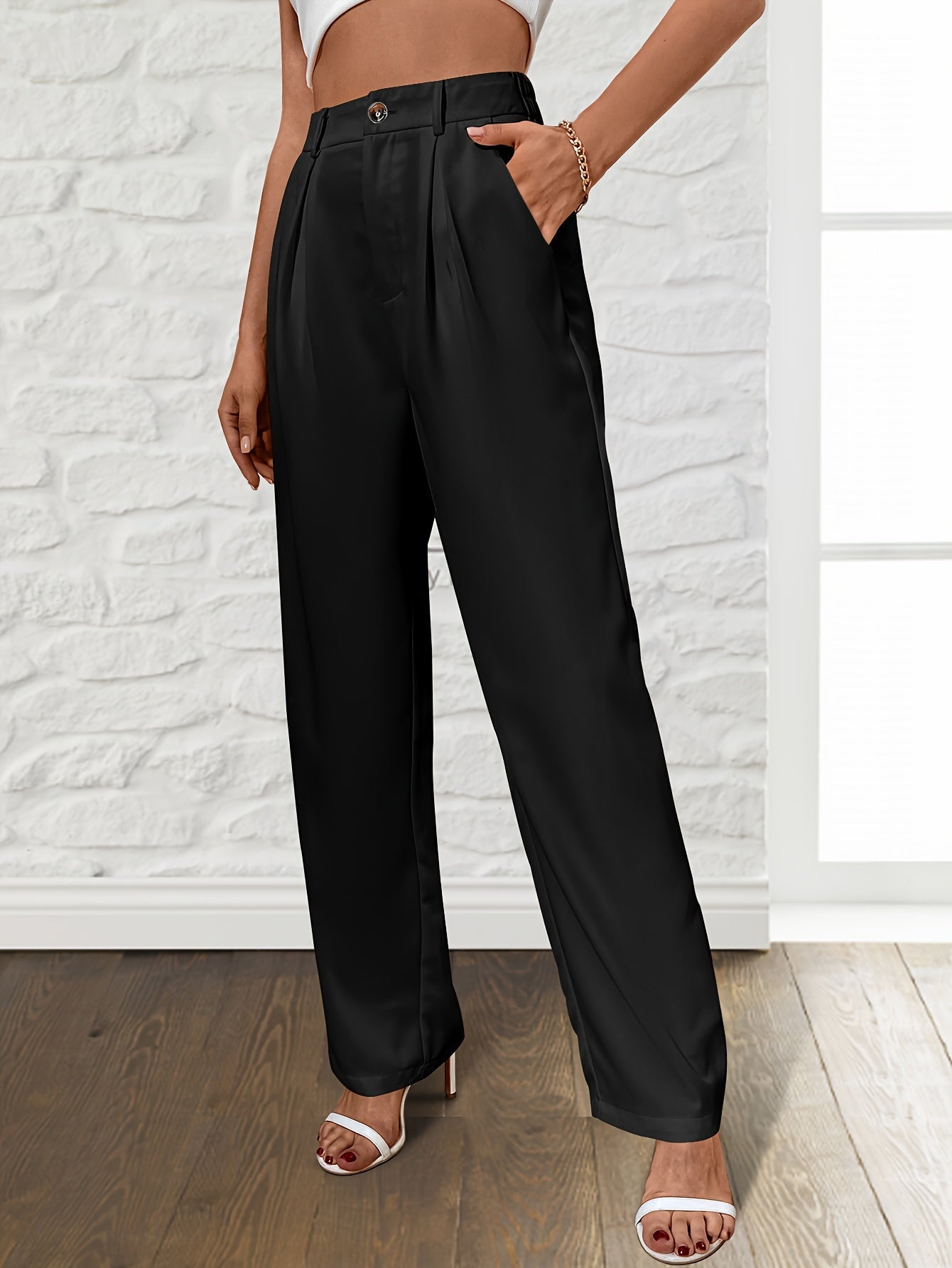 Esmée | Pantalon Ample et Solide à Jambes Droites