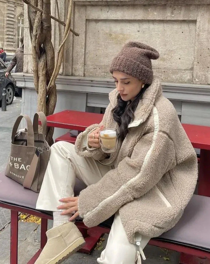 Celeste | Teddy mantel in zachte wollook