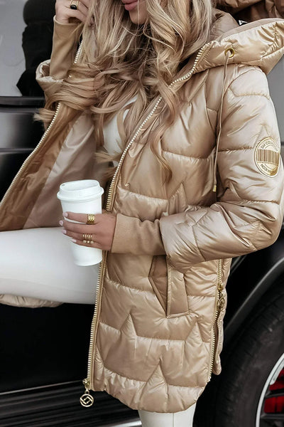 Sabine – Manteau d’hiver élégant avec capuche et rembourrage