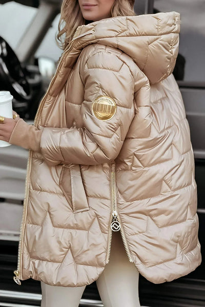 Sabine – Manteau d’hiver élégant avec capuche et rembourrage