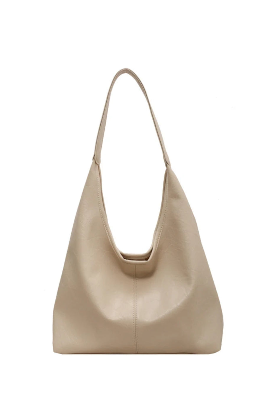 AURORA – Sac à épaule élégant en cuir beige