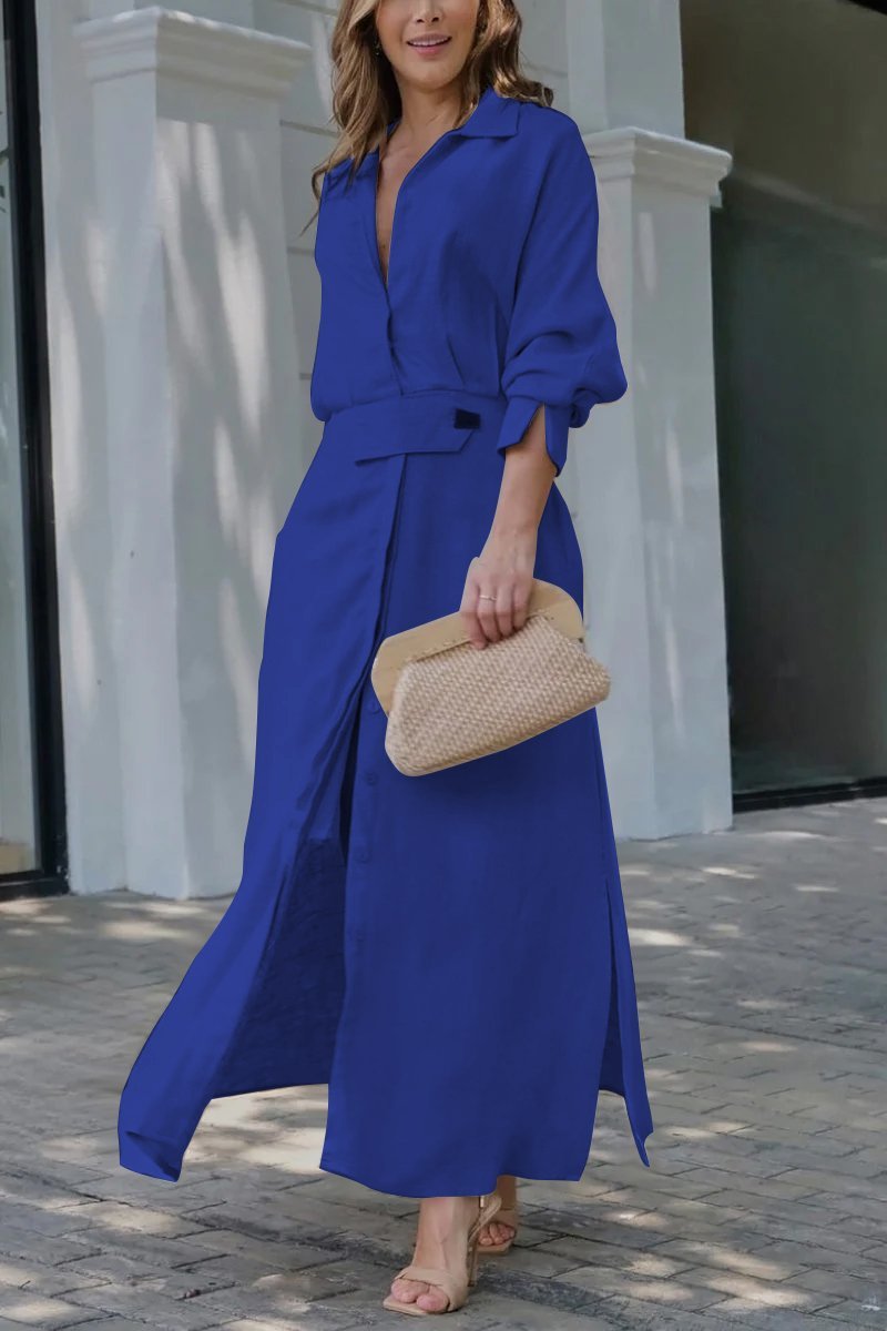 MIRAVO | Robe longue en lin