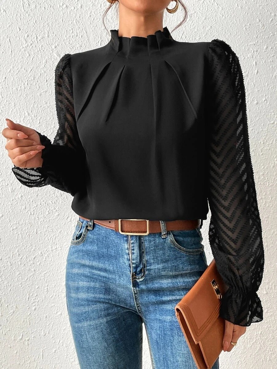 Nathalie™ | Blouse élégante à manches plissées