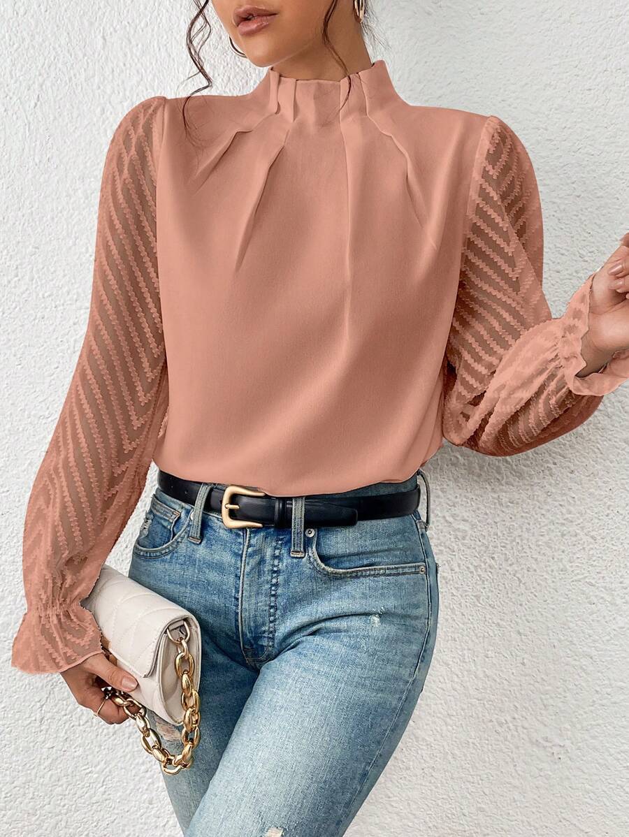 Nathalie™ | Blouse élégante à manches plissées