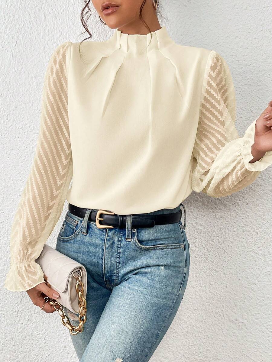 Nathalie™ | Blouse élégante à manches plissées