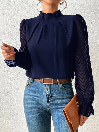 Nathalie™ | Blouse élégante à manches plissées