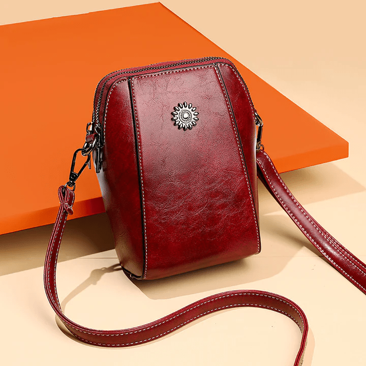 Valeria Sac Bandoulière™ – Élégance rétro en cuir véritable
