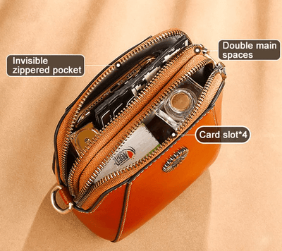 Valeria Sac Bandoulière™ – Élégance rétro en cuir véritable