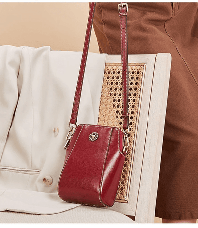 Valeria Sac Bandoulière™ – Élégance rétro en cuir véritable