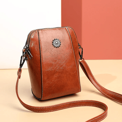 Valeria Sac Bandoulière™ – Élégance rétro en cuir véritable