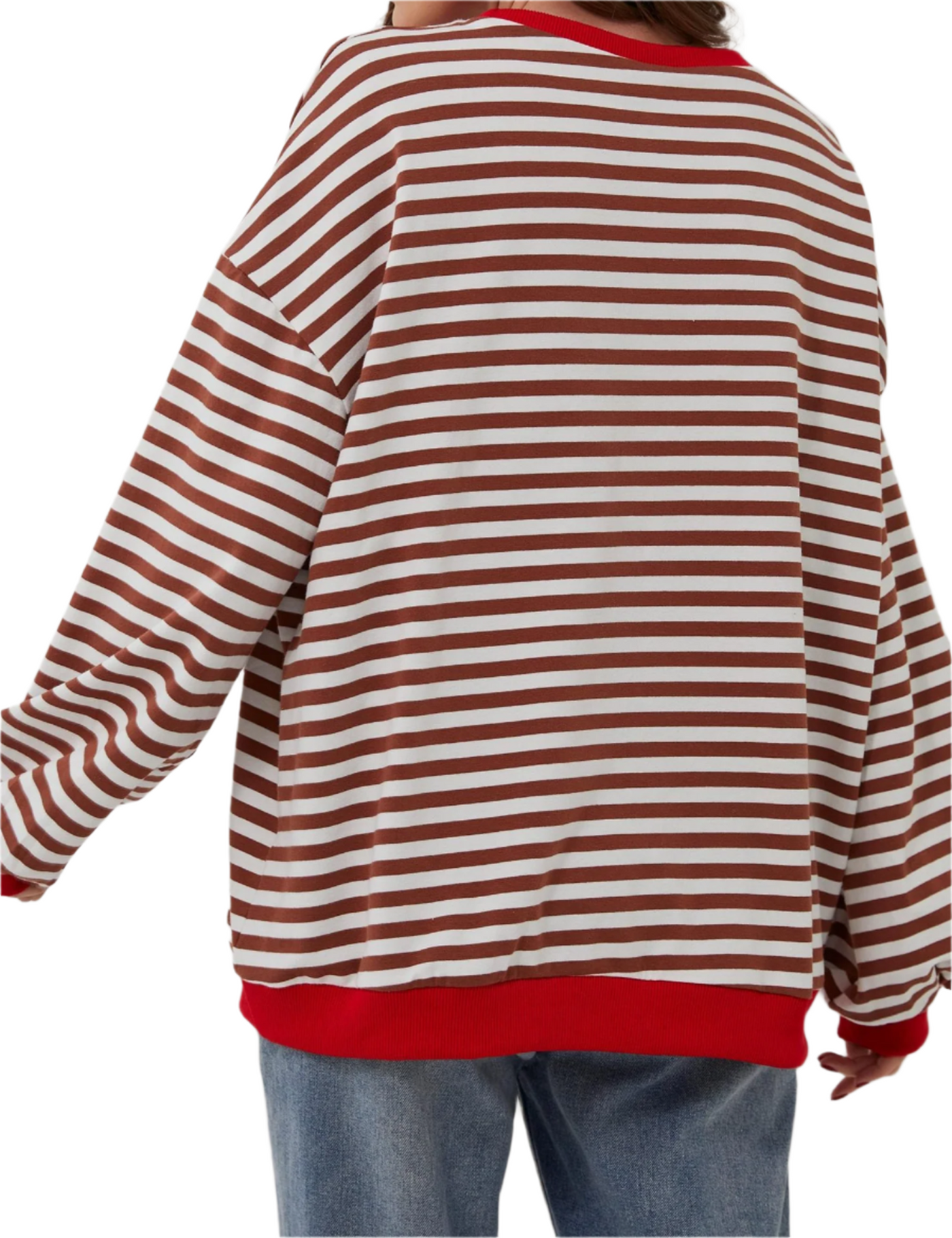 ALISA | Sweat-shirt oversize rayé