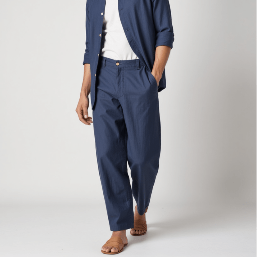Riviera – Chino en lin coupe ajustée