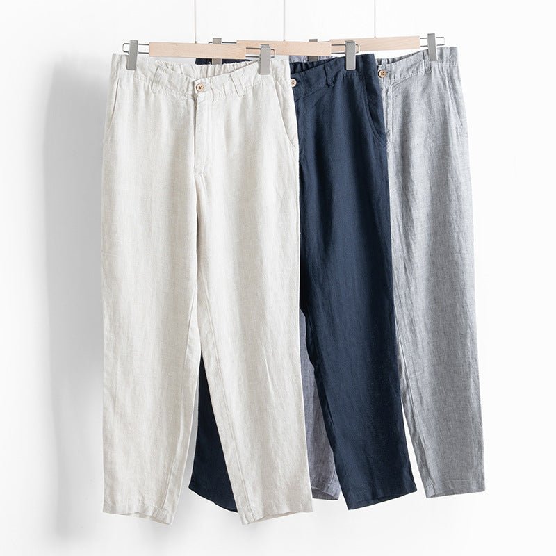 Riviera – Chino en lin coupe ajustée