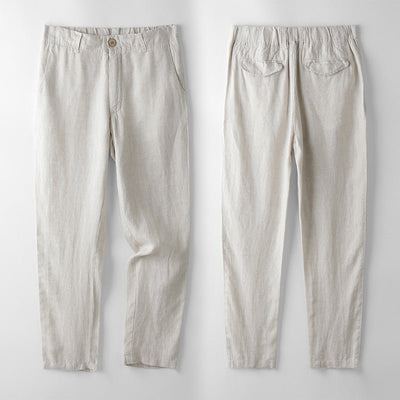 Riviera – Chino en lin coupe ajustée