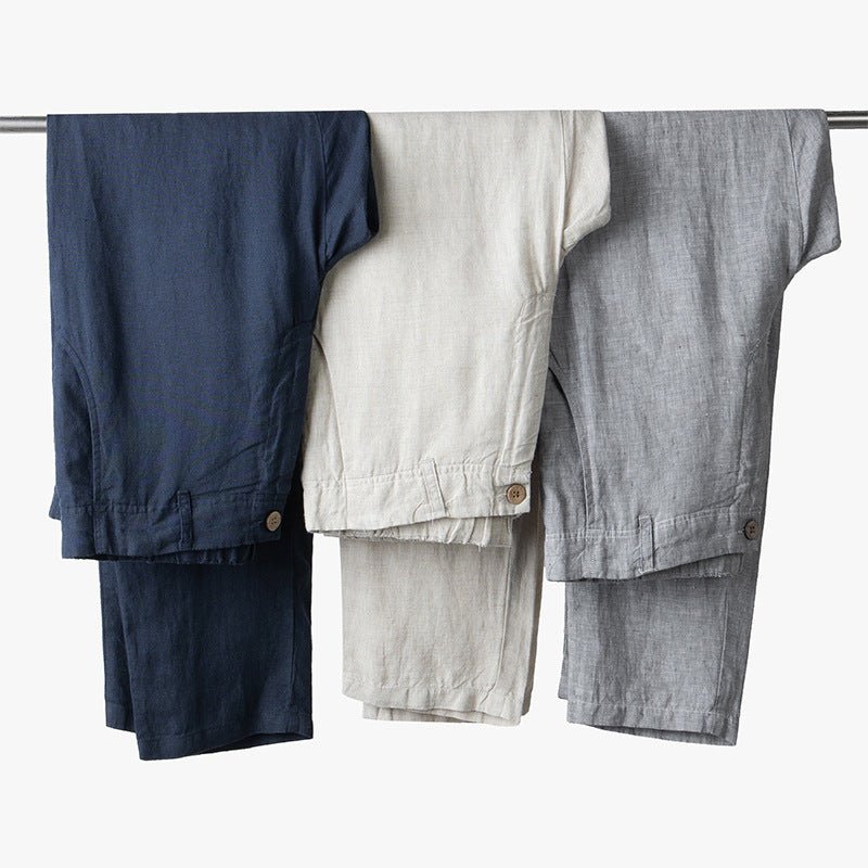 Riviera – Chino en lin coupe ajustée