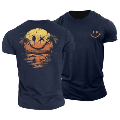 T-shirt smiley ensoleillé – parfait pour la plage