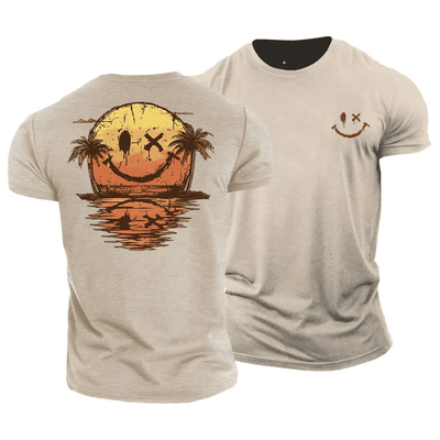 T-shirt smiley ensoleillé – parfait pour la plage