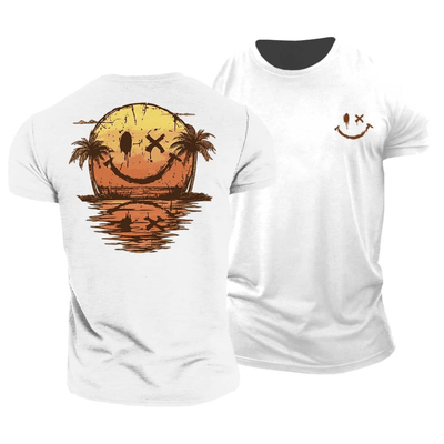 T-shirt smiley ensoleillé – parfait pour la plage