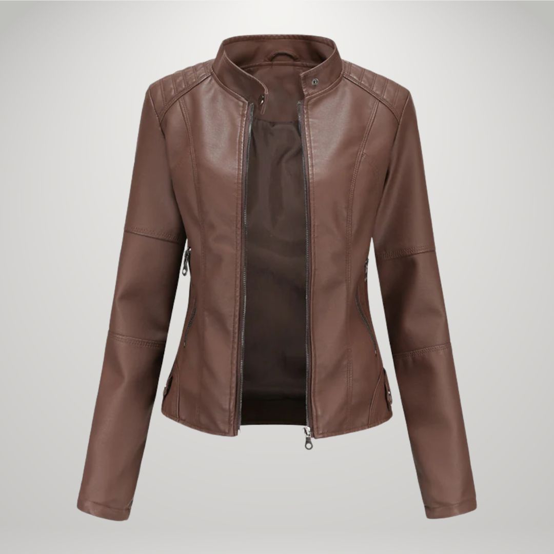 MIRAVO | Veste en cuir décontractée