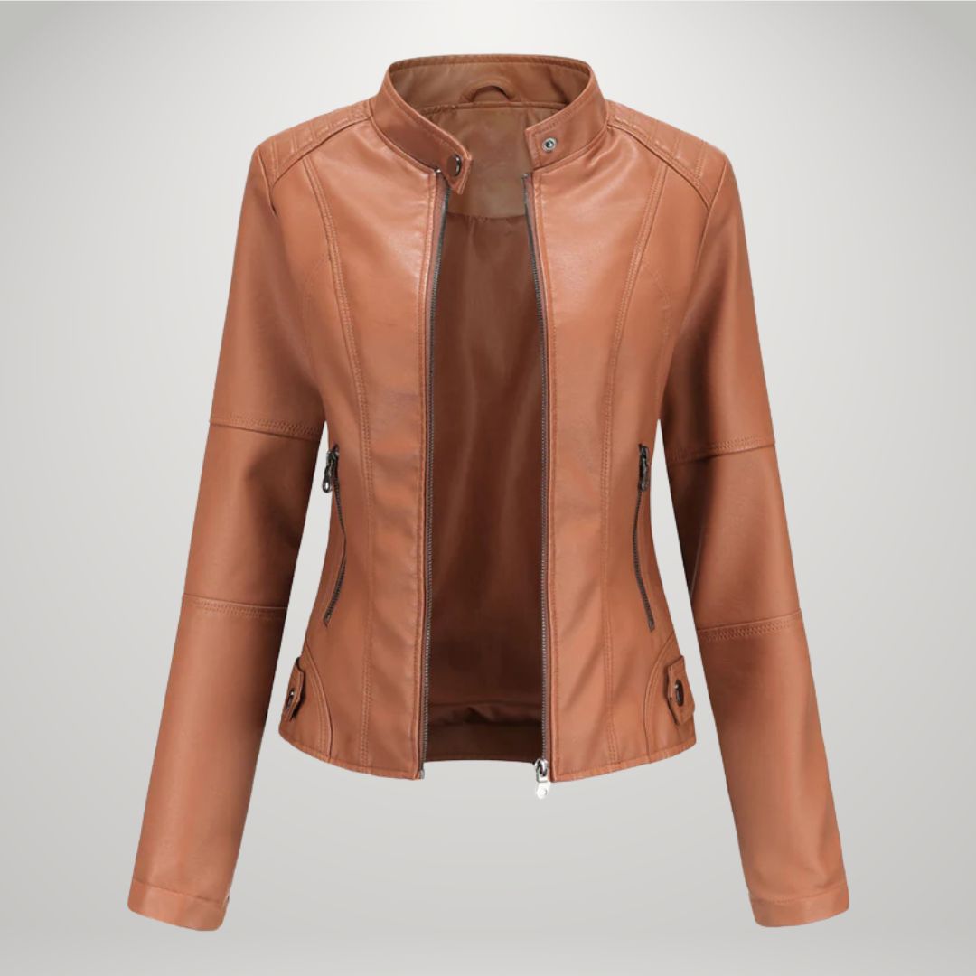 MIRAVO | Veste en cuir décontractée