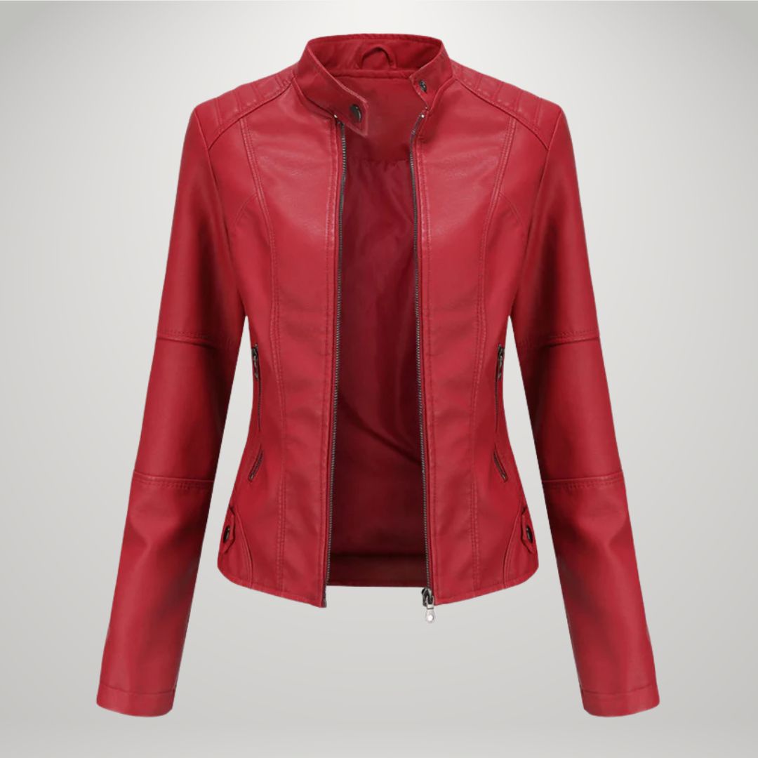 MIRAVO | Veste en cuir décontractée