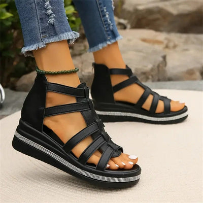 Olivia – Sandales compensées élégantes