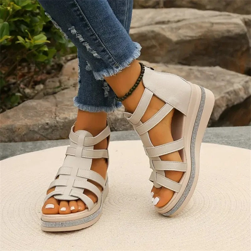 Olivia – Sandales compensées élégantes