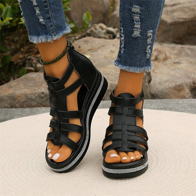Olivia – Sandales compensées élégantes