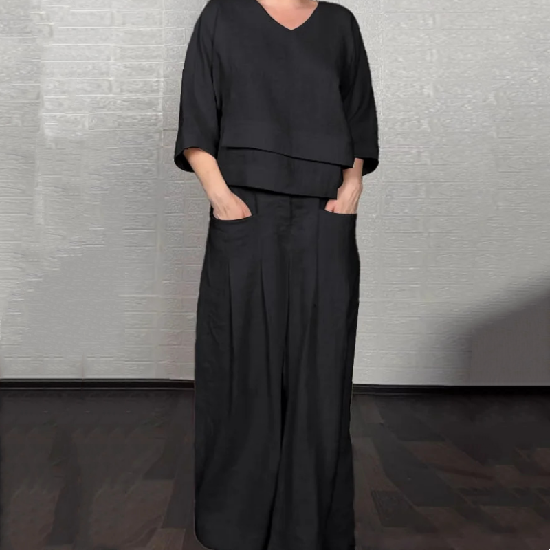 ISADORA | Ensemble 2 pièces à coupe décontractée et style minimaliste pour tous les jours
