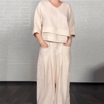 ISADORA | Ensemble 2 pièces à coupe décontractée et style minimaliste pour tous les jours