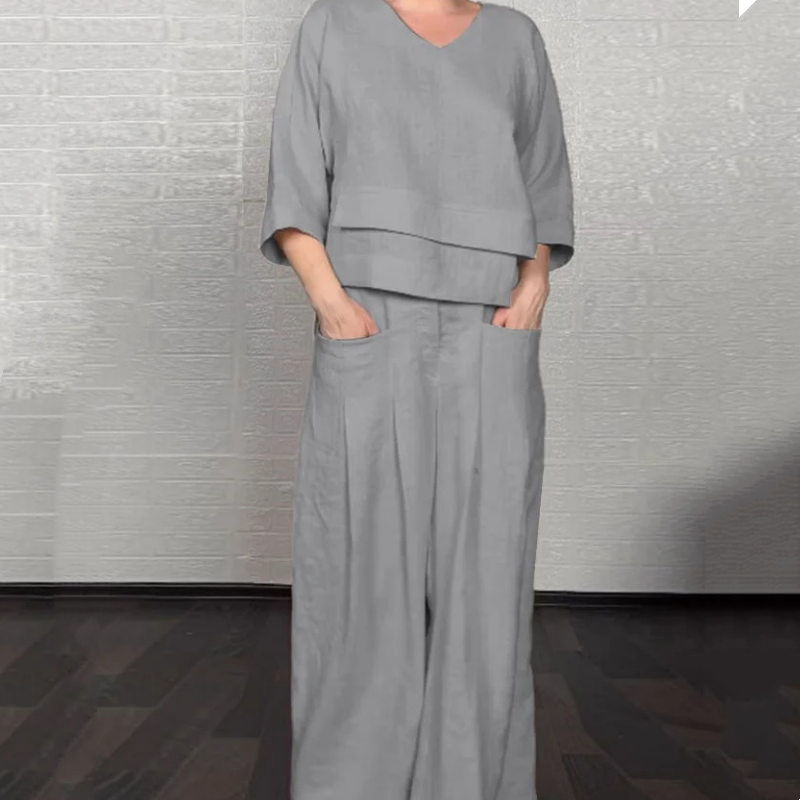 ISADORA | Ensemble 2 pièces à coupe décontractée et style minimaliste pour tous les jours