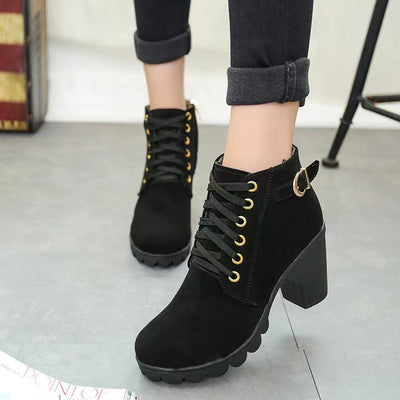 ⏳-50% pour temps limité⏰Bottes Femme à Talon Block Semelle Épaisse💥