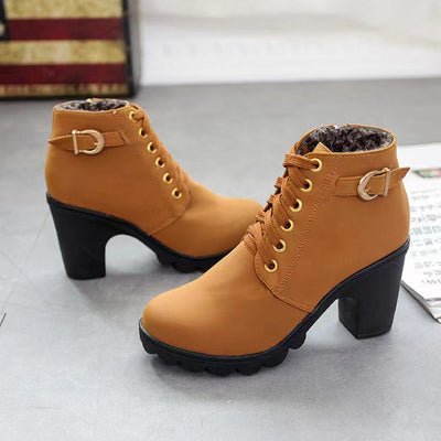 ⏳-50% pour temps limité⏰Bottes Femme à Talon Block Semelle Épaisse💥