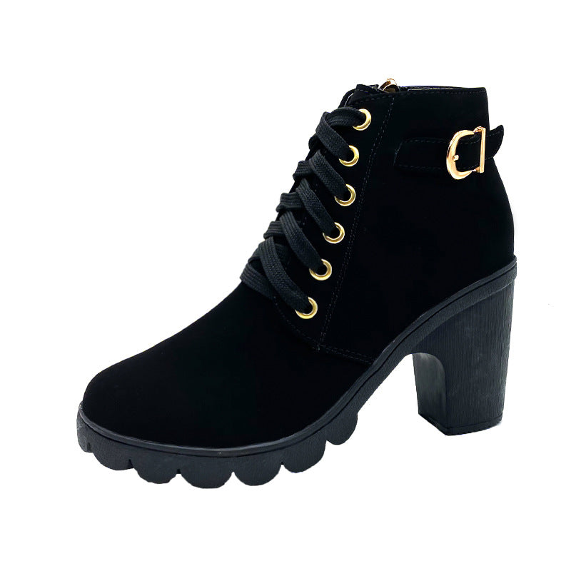 ⏳-50% pour temps limité⏰Bottes Femme à Talon Block Semelle Épaisse💥