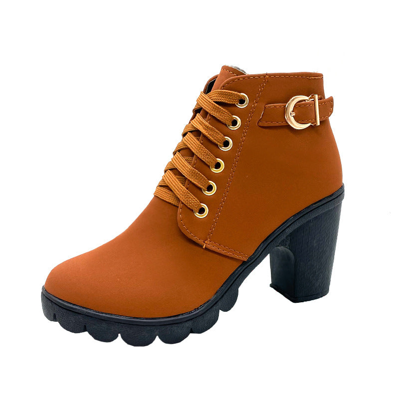 ⏳-50% pour temps limité⏰Bottes Femme à Talon Block Semelle Épaisse💥