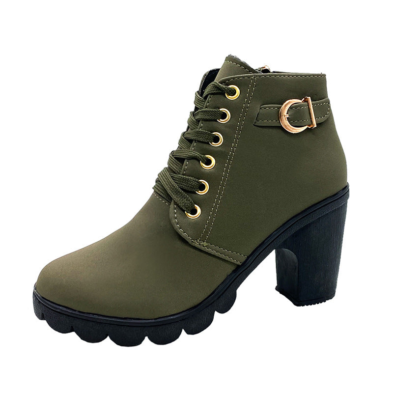 ⏳-50% pour temps limité⏰Bottes Femme à Talon Block Semelle Épaisse💥